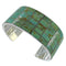 Sterling Silver Turquoise Inlay Southwestern Cuff Bracelet CX49537