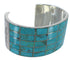 Authentic Sterling Silver Turquoise Southwestern Cuff Bracelet CX49542