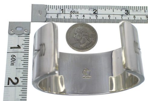 Authentic Sterling Silver Turquoise Southwestern Cuff Bracelet CX49542