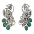 Southwestern Silver Turquoise Flower Post Earrings AX49466