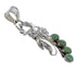 Turquoise Sterling Silver Flower Pendant AX49575