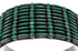 Turquoise Needlepoint Heavy Sterling Silver Cuff Bracelet CX49561