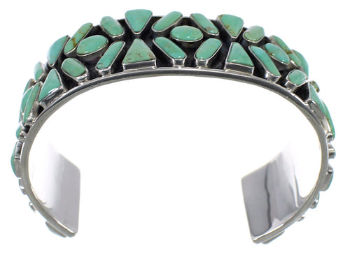 Sterling Silver Turquoise Sturdy Southwest Cuff Bracelet CX49570