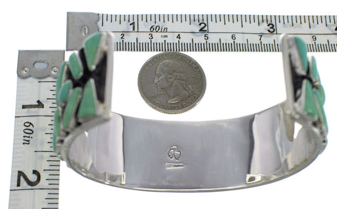 Sterling Silver Turquoise Sturdy Southwest Cuff Bracelet CX49570
