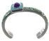 Sterling Silver Southwest Multicolor Turquoise Cuff Bracelet CX49637