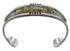 Multicolor Silver Native American Village Design Cuff Bracelet CX49649