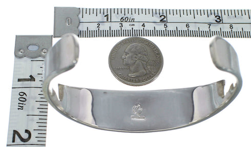 Multicolor Silver Native American Village Design Cuff Bracelet CX49649