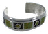Southwest Turquoise Genuine Sterling Silver Cuff Bracelet CX49650