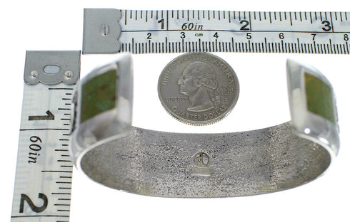 Southwest Turquoise Genuine Sterling Silver Cuff Bracelet CX49650