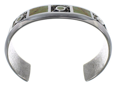 Genuine Sterling Silver Turquoise Southwest Cuff Bracelet CX49653