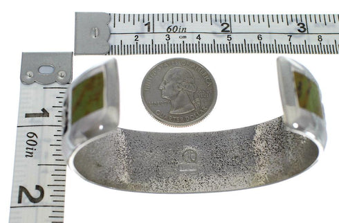 Genuine Sterling Silver Turquoise Southwest Cuff Bracelet CX49653