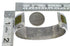 Genuine Sterling Silver Turquoise Southwest Cuff Bracelet CX49653