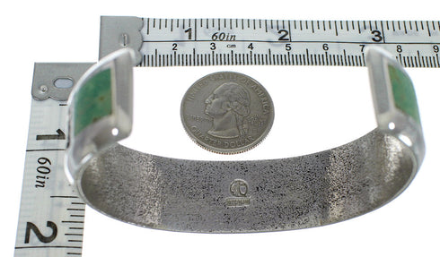 Turquoise Southwest Authentic Sterling Silver Cuff Bracelet CX49658
