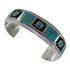 Turquoise Authentic Sterling Silver Southwest Cuff Bracelet CX49659
