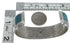 Southwestern Authentic Sterling Silver Turquoise Cuff Bracelet CX49662