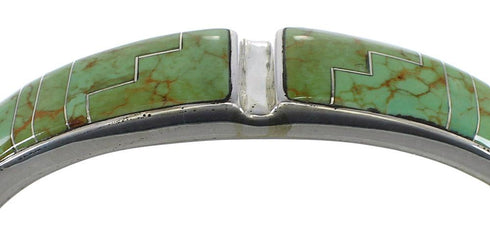 Sterling Silver Turquoise Southwest Sturdy Cuff Bracelet CX49736