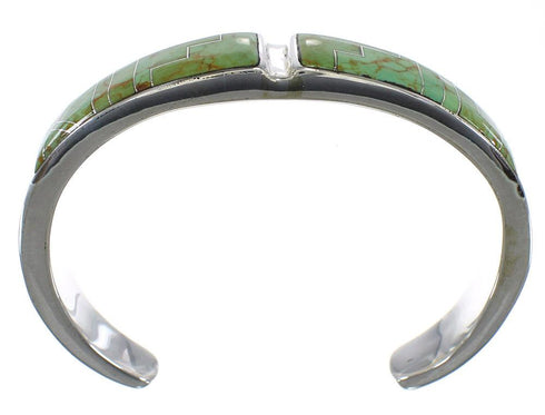 Sterling Silver Turquoise Southwest Sturdy Cuff Bracelet CX49736