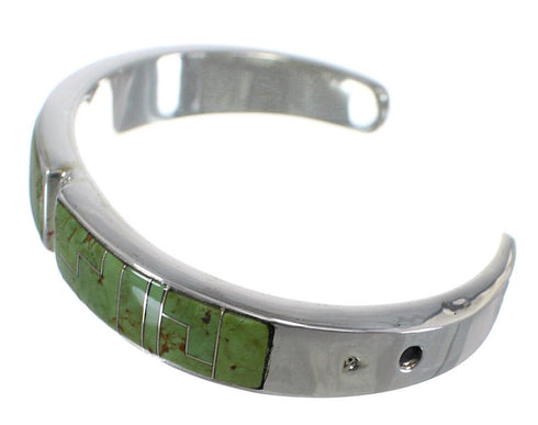 Turquoise Sterling Silver Southwest Sturdy Cuff Bracelet CX49746