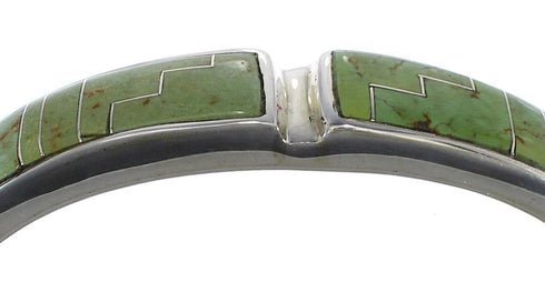 Turquoise Sterling Silver Southwest Sturdy Cuff Bracelet CX49746