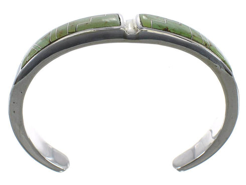 Turquoise Sterling Silver Southwest Sturdy Cuff Bracelet CX49746