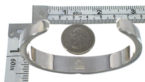 Turquoise Sterling Silver Southwest Sturdy Cuff Bracelet CX49746