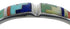 Sterling Silver Southwest Multicolor Heavy Cuff Bracelet CX49760
