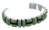 Southwest Authentic Sterling Silver Turquoise Cuff Bracelet CX49769