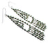 Turquoise And Authentic Sterling Silver Hook Dangle Earrings AX50973