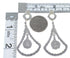 Magenta Turquoise And Silver Jewelry Post Dangle Earrings AX51007