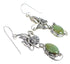 Sterling Silver Turquoise Jewelry Hook Dangle Flower Earrings AX50032