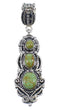 Turquoise Authentic Sterling Silver Pendant AX50212