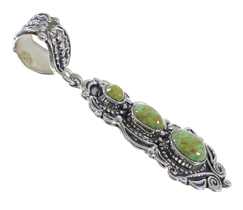 Turquoise Authentic Sterling Silver Pendant AX50212