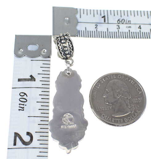 Authentic Sterling Silver Southwest Turquoise Pendant AX50228