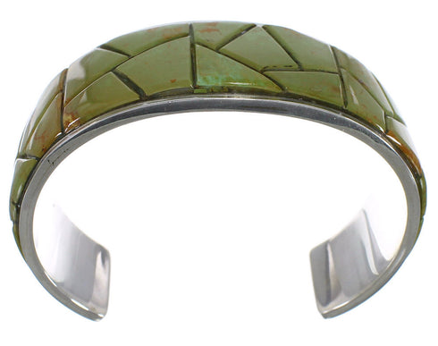 Southwestern Turquoise Silver Well-Built Cuff Bracelet CX49888
