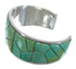 Turquoise Silver Southwestern Well-Built Cuff Bracelet CX49890