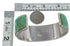 Turquoise Silver Southwestern Well-Built Cuff Bracelet CX49890