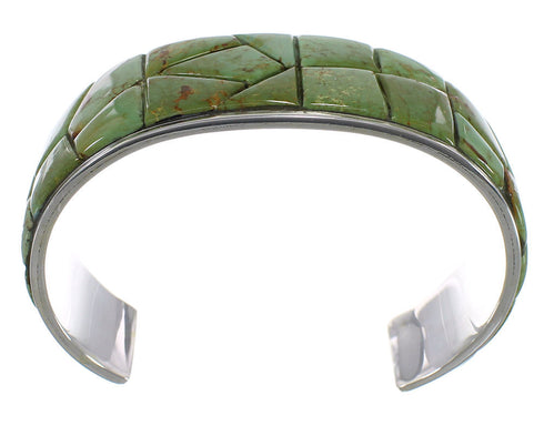 Silver Turquoise Southwestern Well-Built Cuff Bracelet CX49893