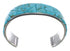 Sterling Silver Turquoise Southwest Well-Built Cuff Bracelet CX49901