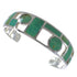 Sterling Silver Southwest Turquoise Inlay Cuff Bracelet CX49907