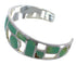 Sterling Silver Southwest Turquoise Inlay Cuff Bracelet CX49907