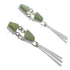 Turquoise Inlay Sterling Silver Post Dangle Earrings AX50830