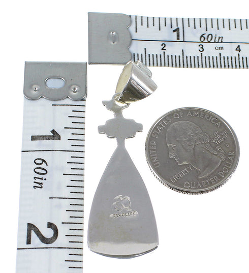 Sterling Silver Turquoise Inlay Pendant AX50364