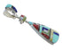 Sterling Silver Multicolor Inlay Pendant AX50381
