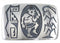 Hopi G. Phillips Warrior Mudhead Kachina Corn Stalk Belt Buckle EX50323
