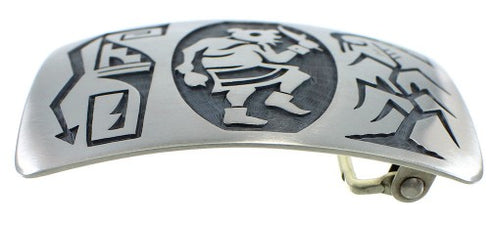 Hopi G. Phillips Warrior Mudhead Kachina Corn Stalk Belt Buckle EX50323