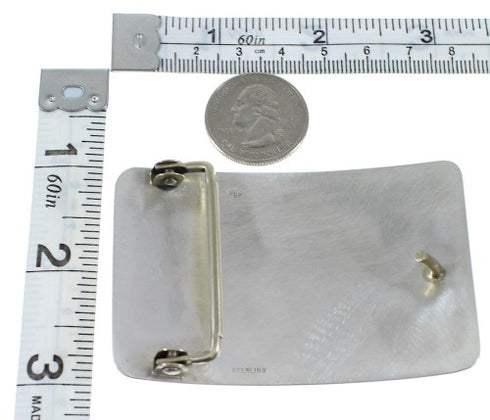 Hopi G. Phillips Warrior Mudhead Kachina Corn Stalk Belt Buckle EX50323