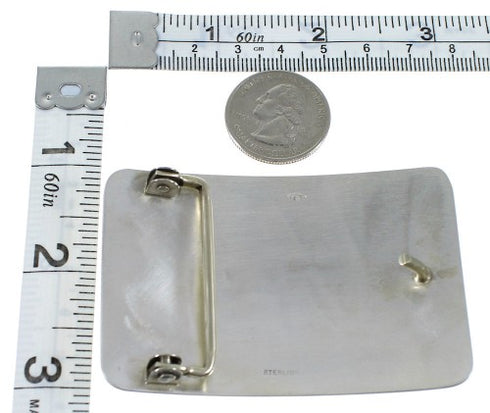 Hopi Red Bearded Kachina Water Wave G. Phillips Belt Buckle EX50326