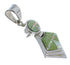Turquoise And Opal Inlay Silver Slide Pendant AX51266