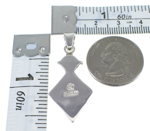 Multicolor Inlay And Sterling Silver Slide Pendant AX51287