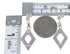 Genuine Sterling Silver And Turquoise Inlay Post Dangle Earrings AX51641